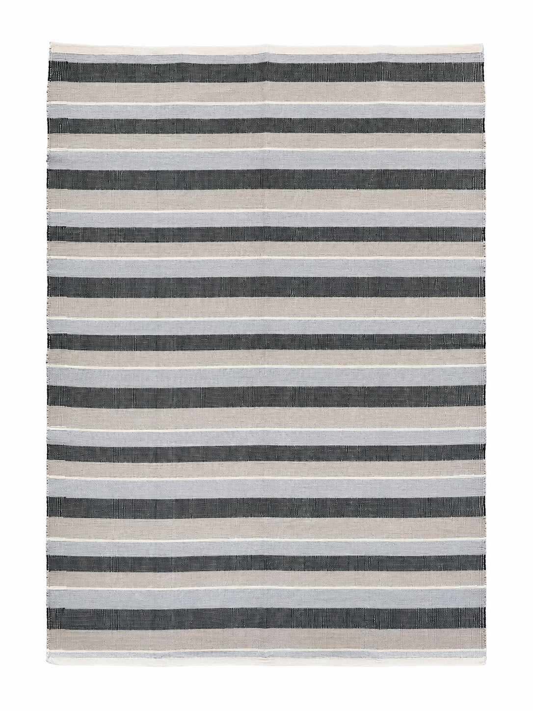 Tapete de Sala Tear Luxo Listras Azul e Bege – 2m x 1,50m
