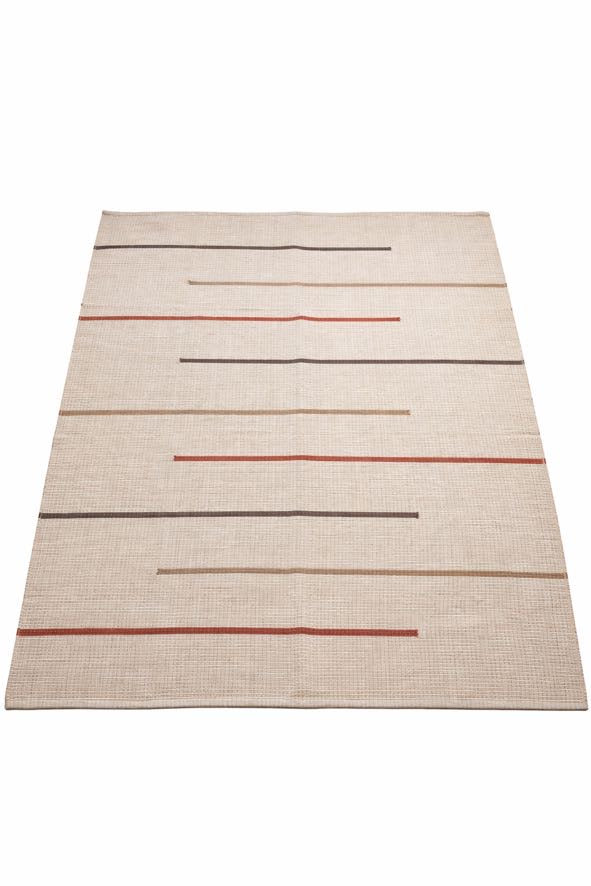 Tapete de Sala Cru Listrado -  2,00 m x 1,50 m
