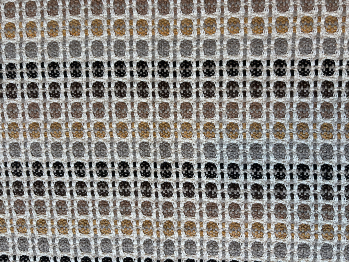 Tapete Individual Indiano Cinza, Preto e Mostarda - 48 cm x 70 cm