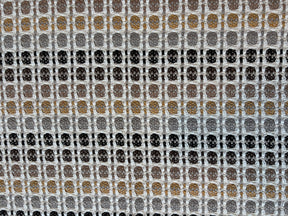 Tapete Individual Indiano Cinza, Preto e Mostarda - 48 cm x 70 cm