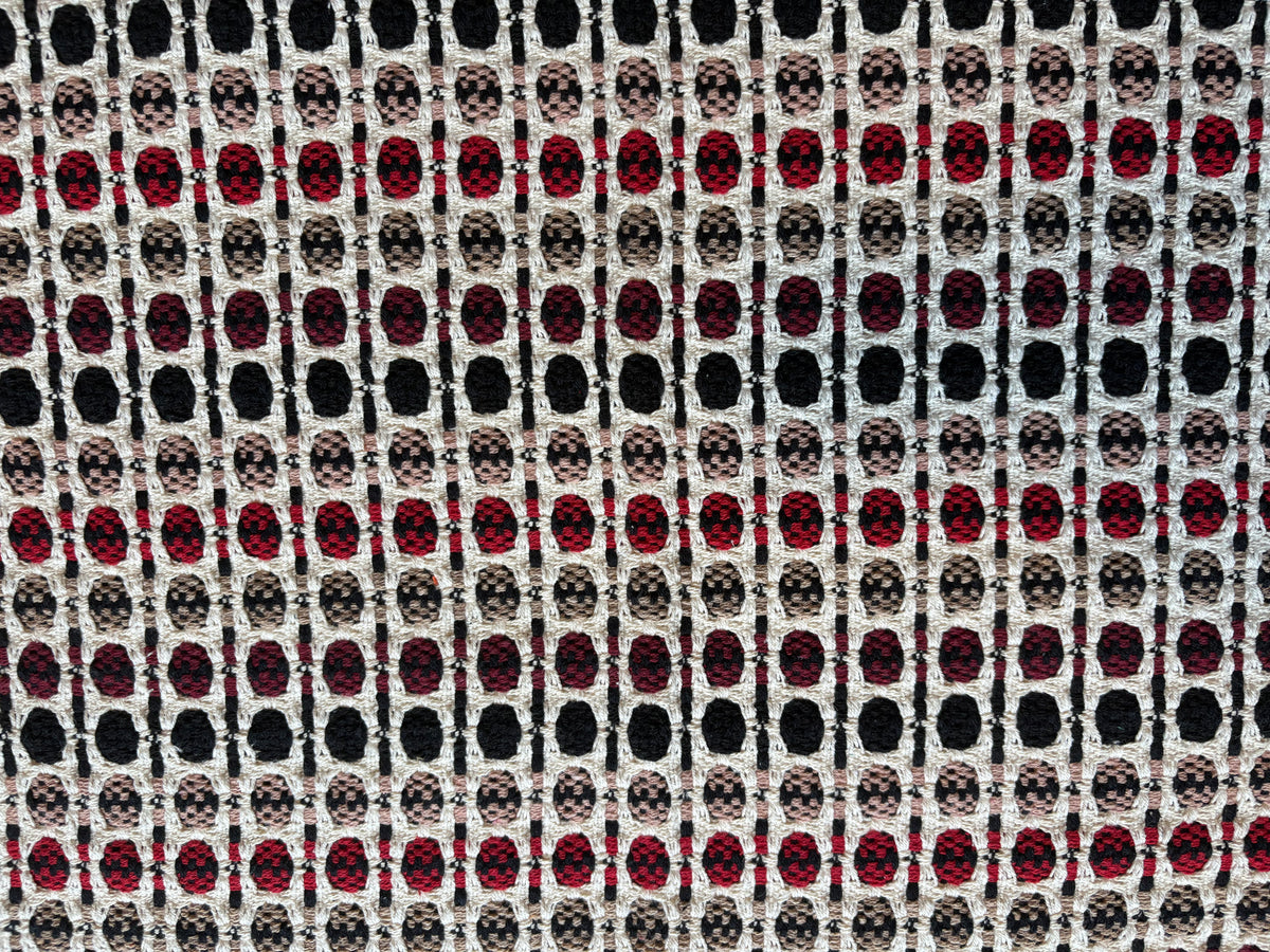 Tapete Individual Vinho, Preto e Vermelho - 48 cm x 70 cm