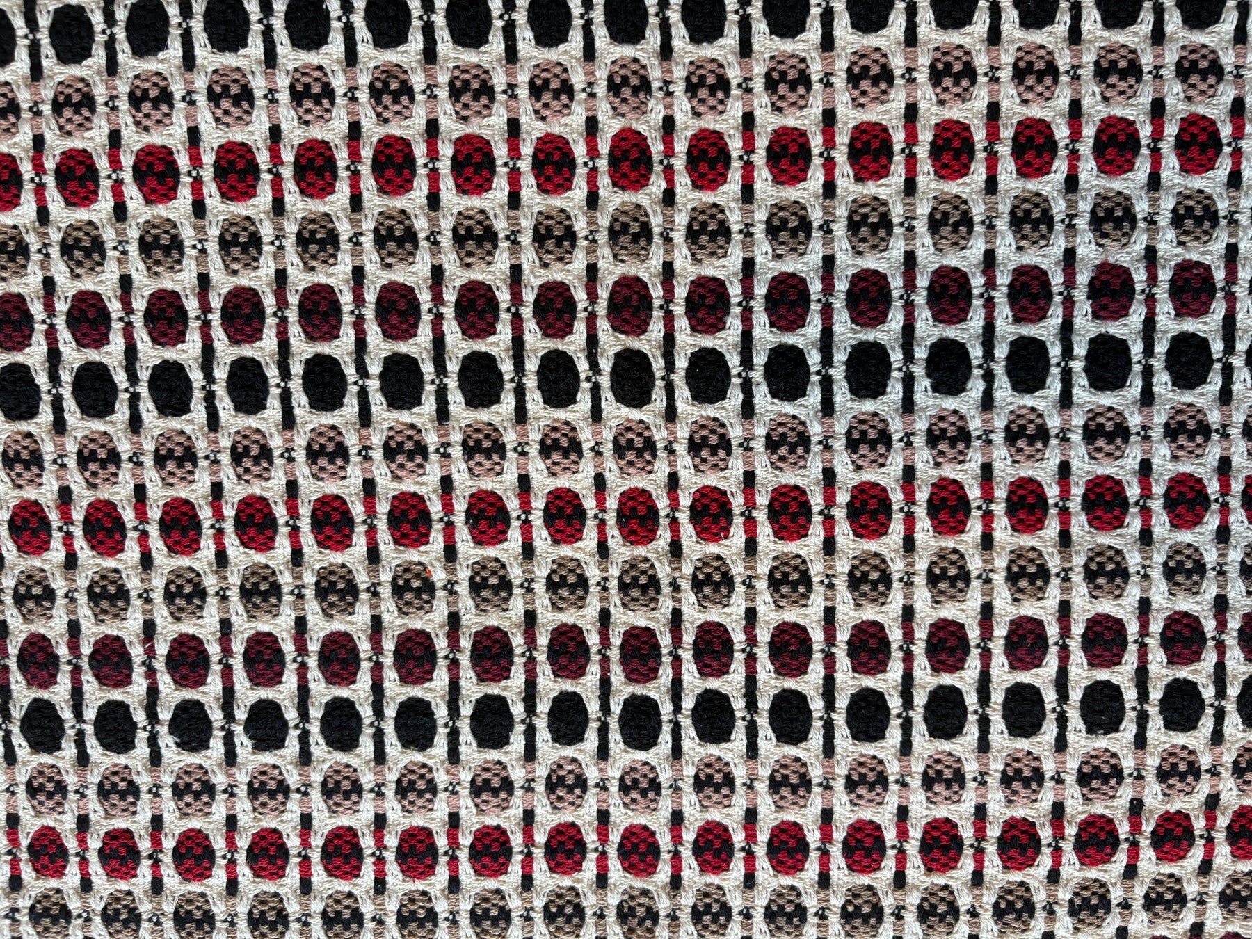 Tapete Individual Vinho, Preto e Vermelho - 48 cm x 70 cm