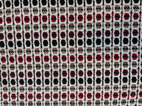 Tapete Individual Vinho, Preto e Vermelho - 48 cm x 70 cm