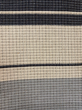 Beira de Cama Listras Azul, Cru e Cinza - 1,57 m x 85 cm
