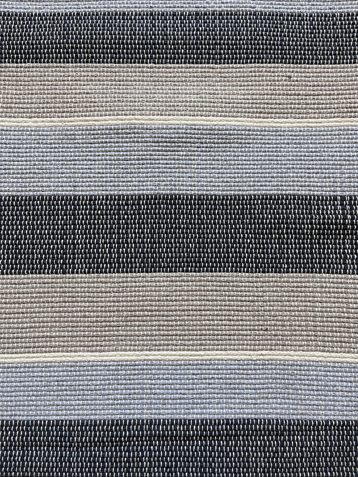 Tapete de Sala Tear Luxo Listras Azul e Bege – 2m x 1,50m
