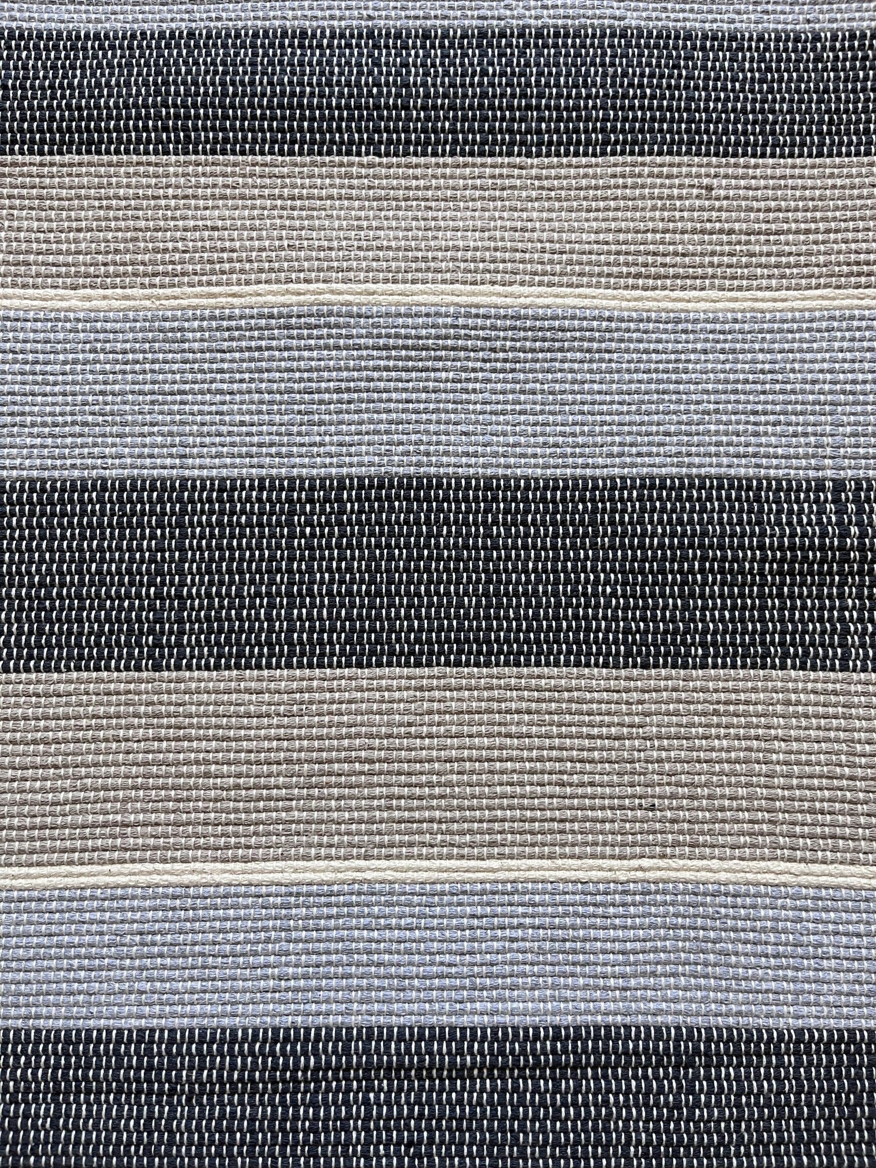 Tapete de Sala Tear Luxo Listras Azul e Bege – 2m x 1,50m