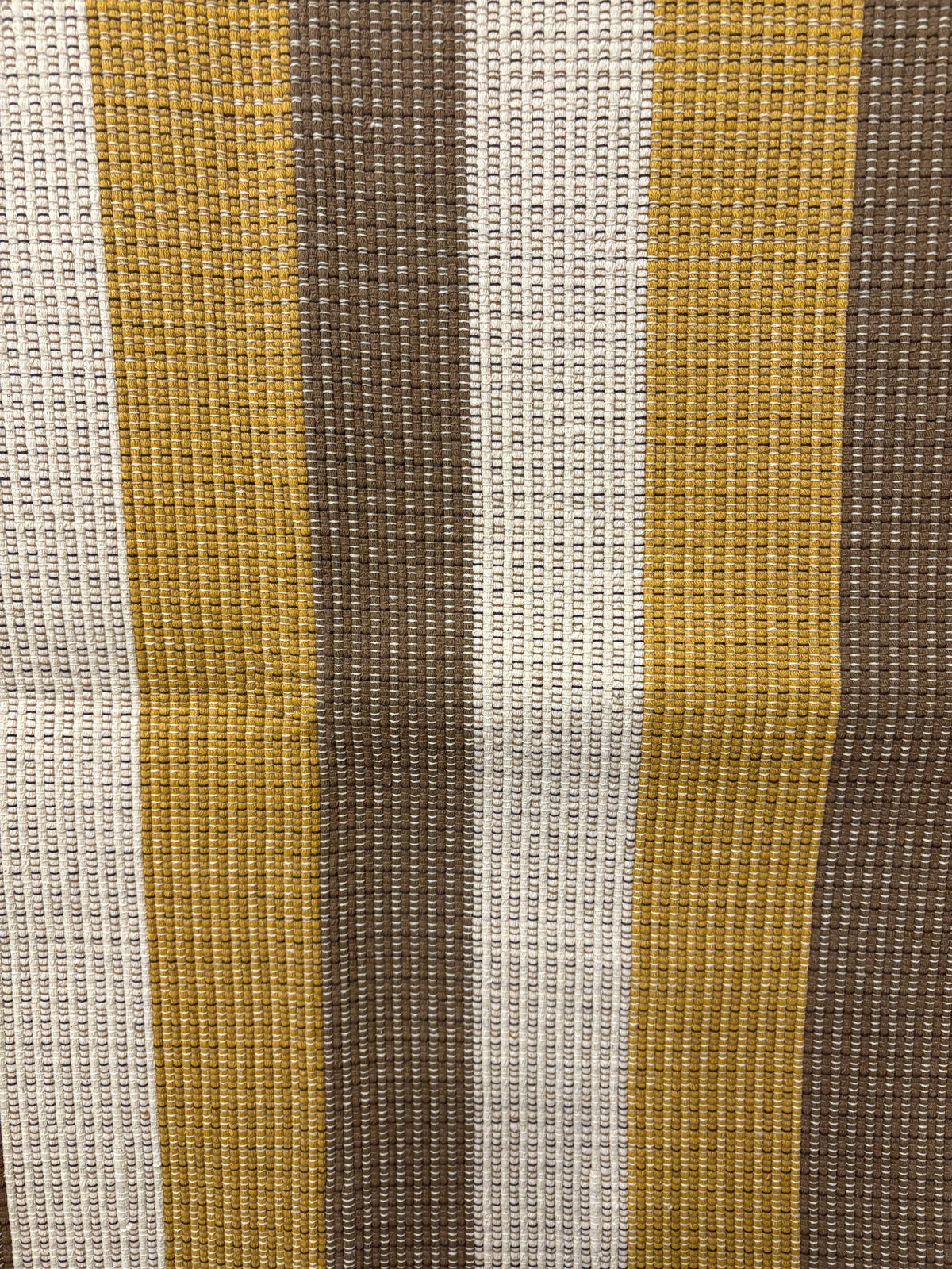 Tapete de Sala Amarelo Listrado em Algodão -  2,00m x 1,50m