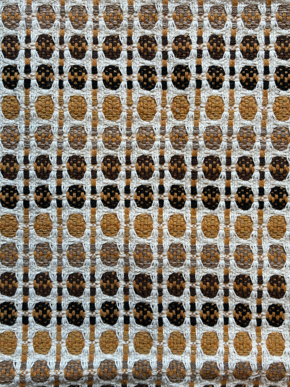 Beira de Cama Indiano Amarelo e Marrom - 1,48m x 70cm
