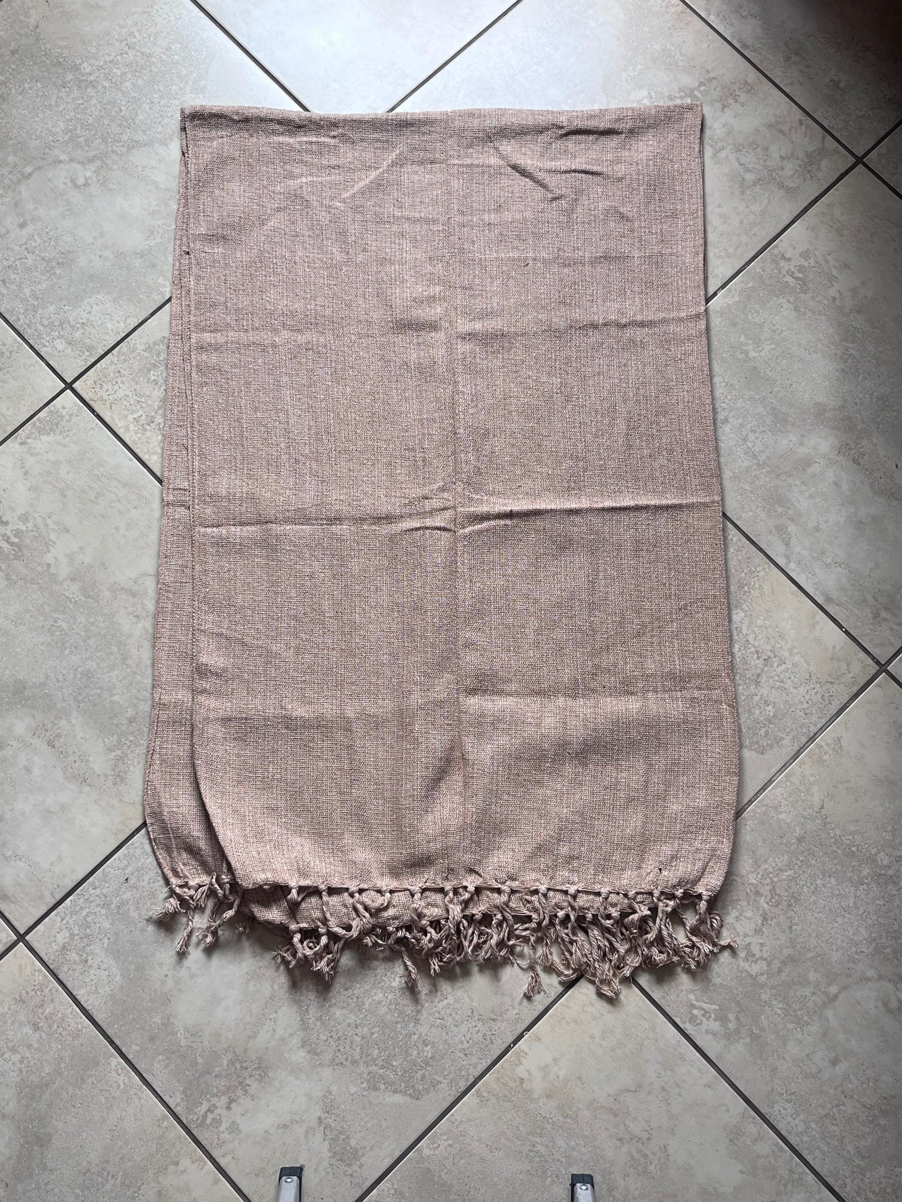 Manta de Sofá Solteiro Marrom Claro - 1,40m x 2,40m