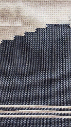 Tapete de Sala Tear Geométrico Tons de Azul - 2m x 1,50m